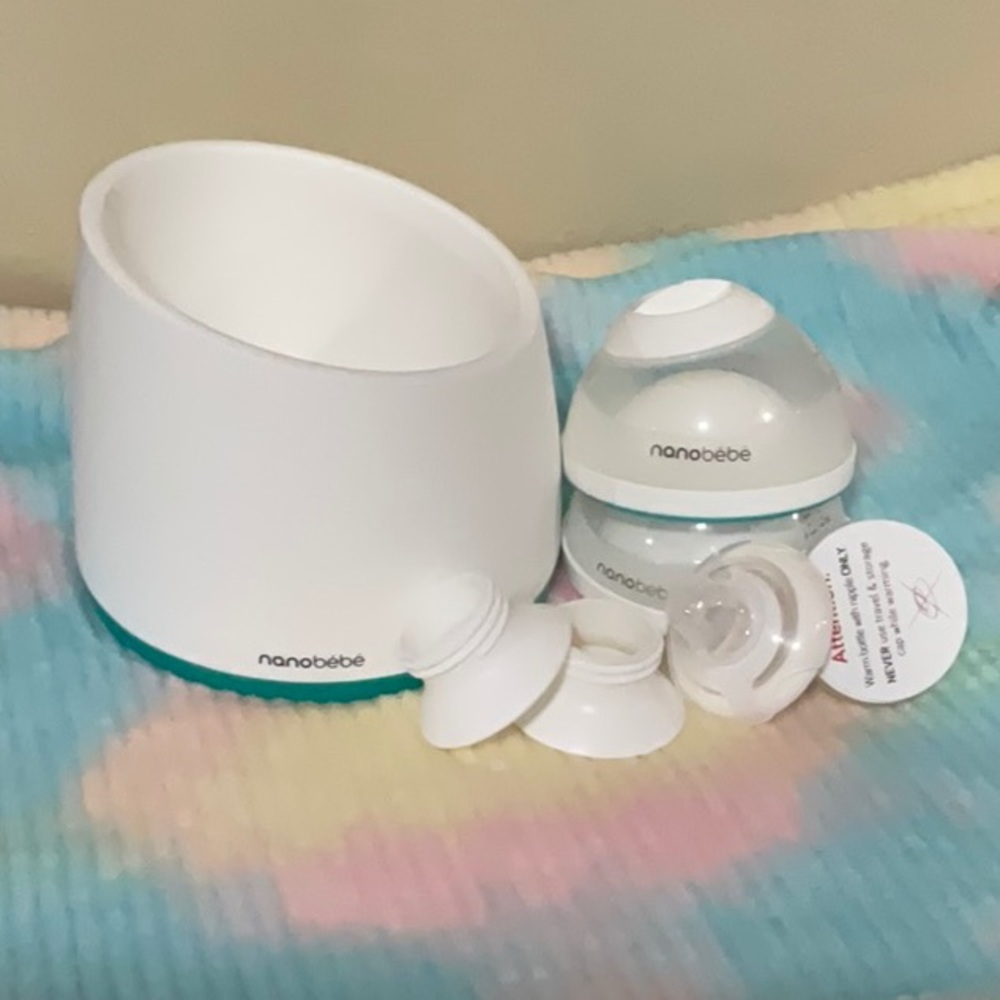 Nanobebe bottles and warmer